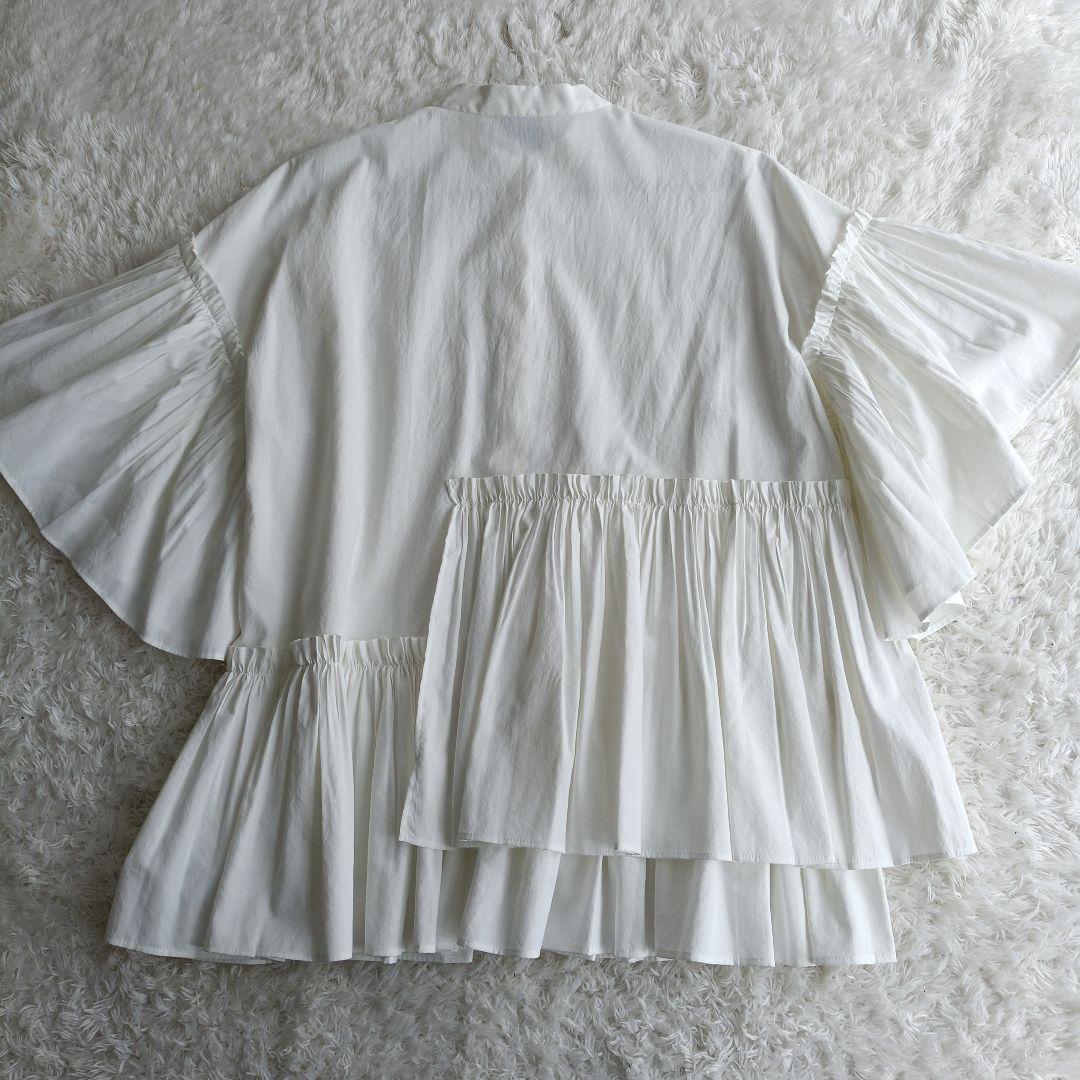 UNITED ARROWS イレギュラーフリル ブラウス
