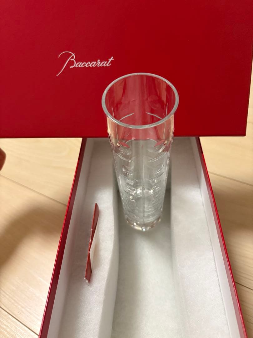 バカラ Baccarat 花瓶 一輪挿し クリスタル 高さ20cm