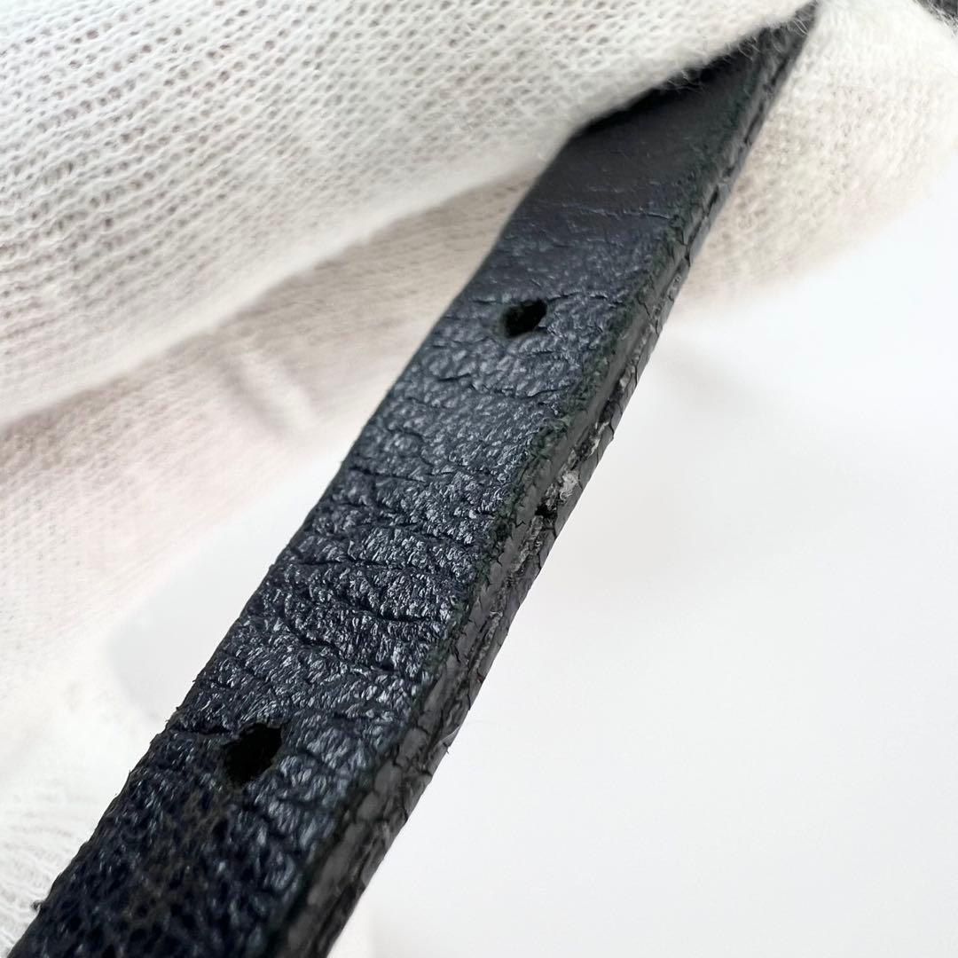 Alexander McQueen スカルラインストーン レザー ブレスレット.