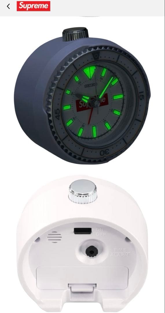 Supreme Seiko Mai Alarm Clock /white 正規品