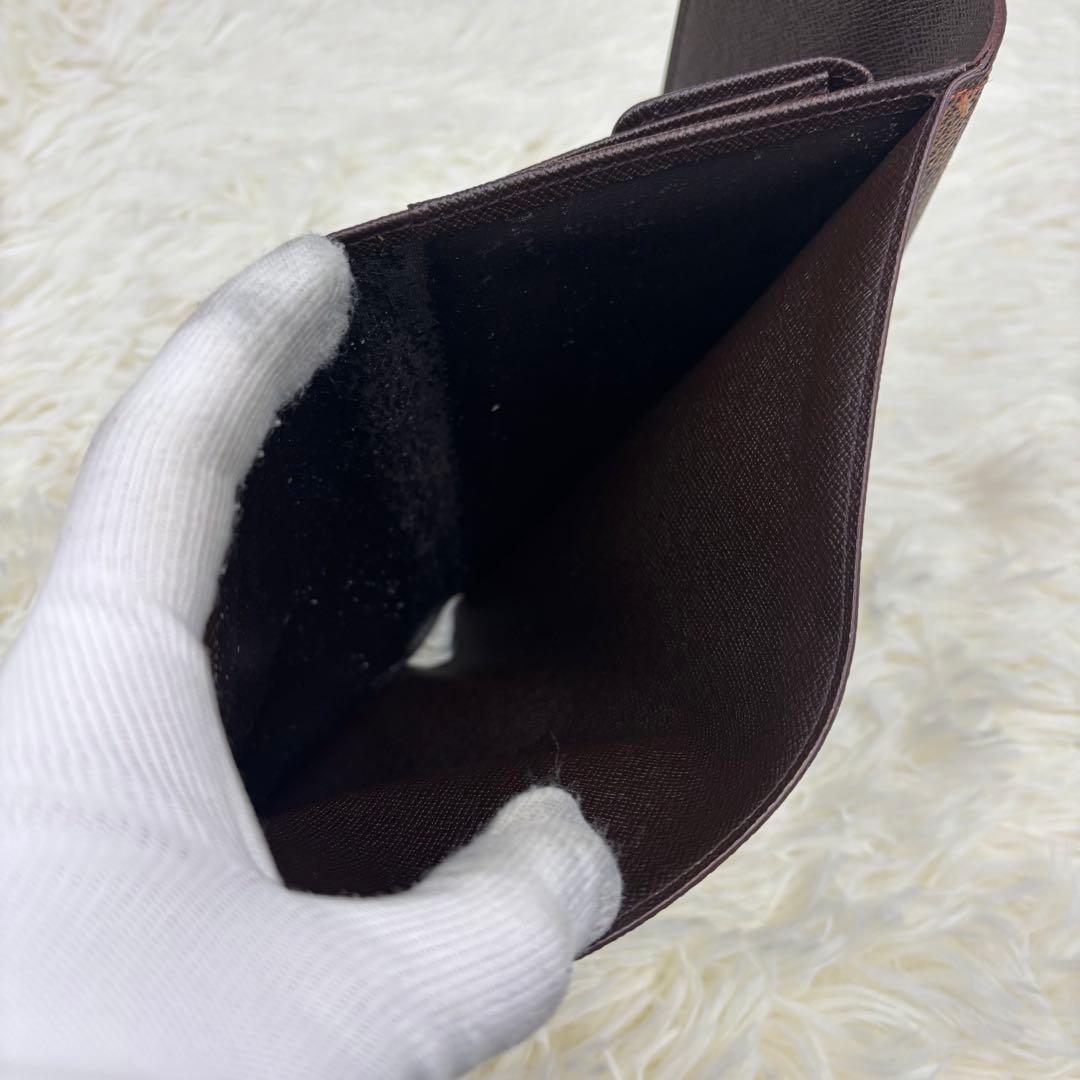 美品✨️ルイヴィトン　ダミエ　ポルトトレゾール　エテュイパピエ　三つ折り財布