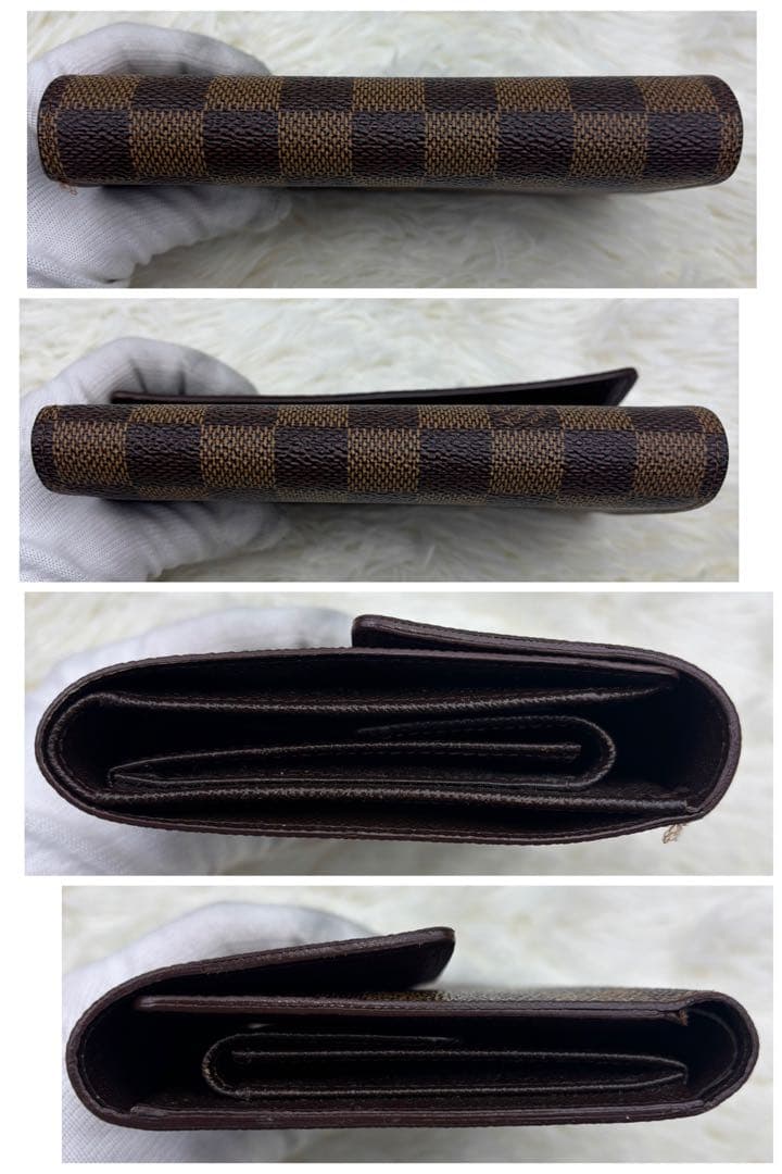美品✨️ルイヴィトン　ダミエ　ポルトトレゾール　エテュイパピエ　三つ折り財布