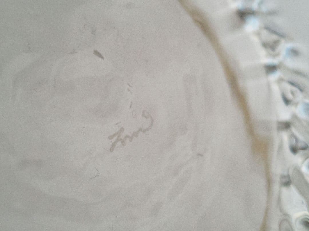 【美品】 田井将博 輪花モール鉢 3点セット 鉢 器 食器 ガラス ボウル 皿