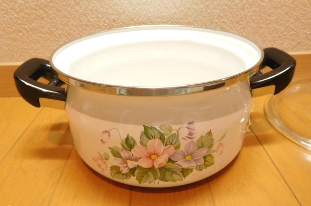 ホーロー鍋セット　象印　片手なべ、両手なべセット