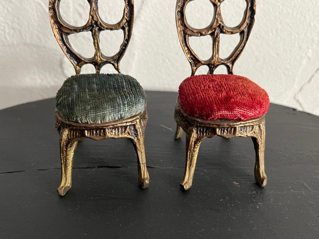 ☆値下げ☆　フランスアンティーク　ミニチュアの椅子セット 2個