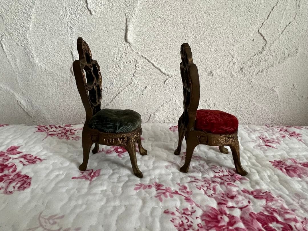 ☆値下げ☆　フランスアンティーク　ミニチュアの椅子セット 2個