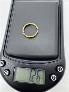 《日本製18金》K18ゴールド 六角形リング1.26g 9号 即日発送