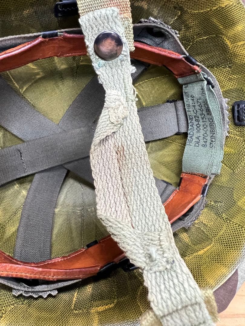 米軍　M1　M2　スチールポットヘルメット　ミッチェルヘルメットカバー付