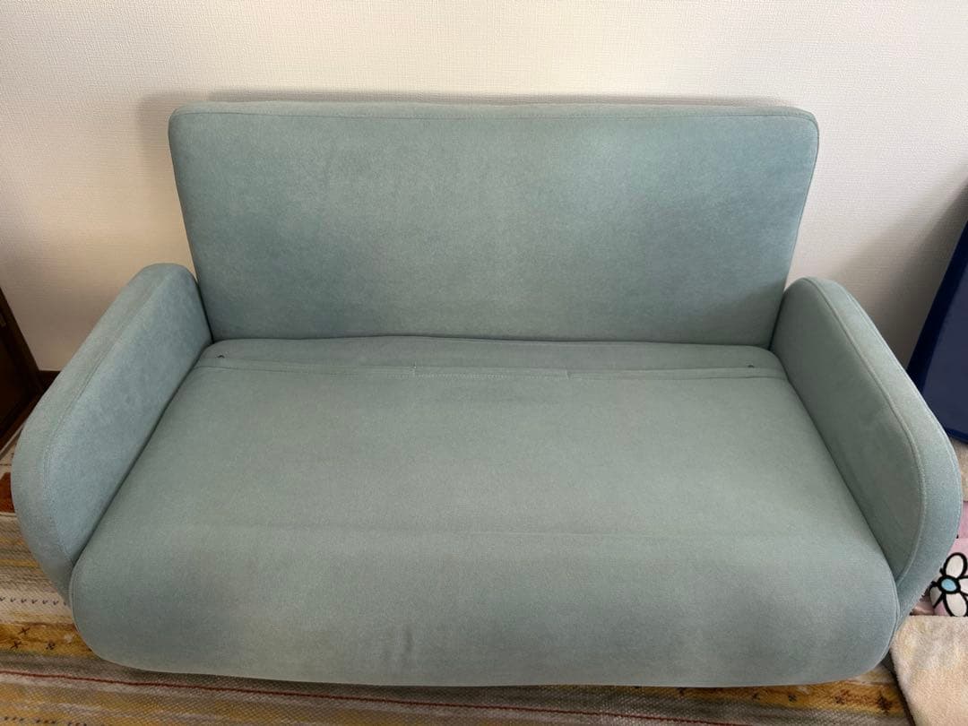 2人掛ソファ ソファベッド セミダブル 折りたたみ リクライニング ローソファ