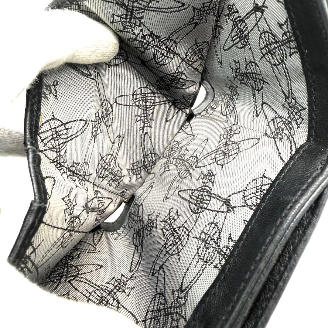 Vivienne Westwood 三つ折り財布 オーブ がま口 ナッパレザー