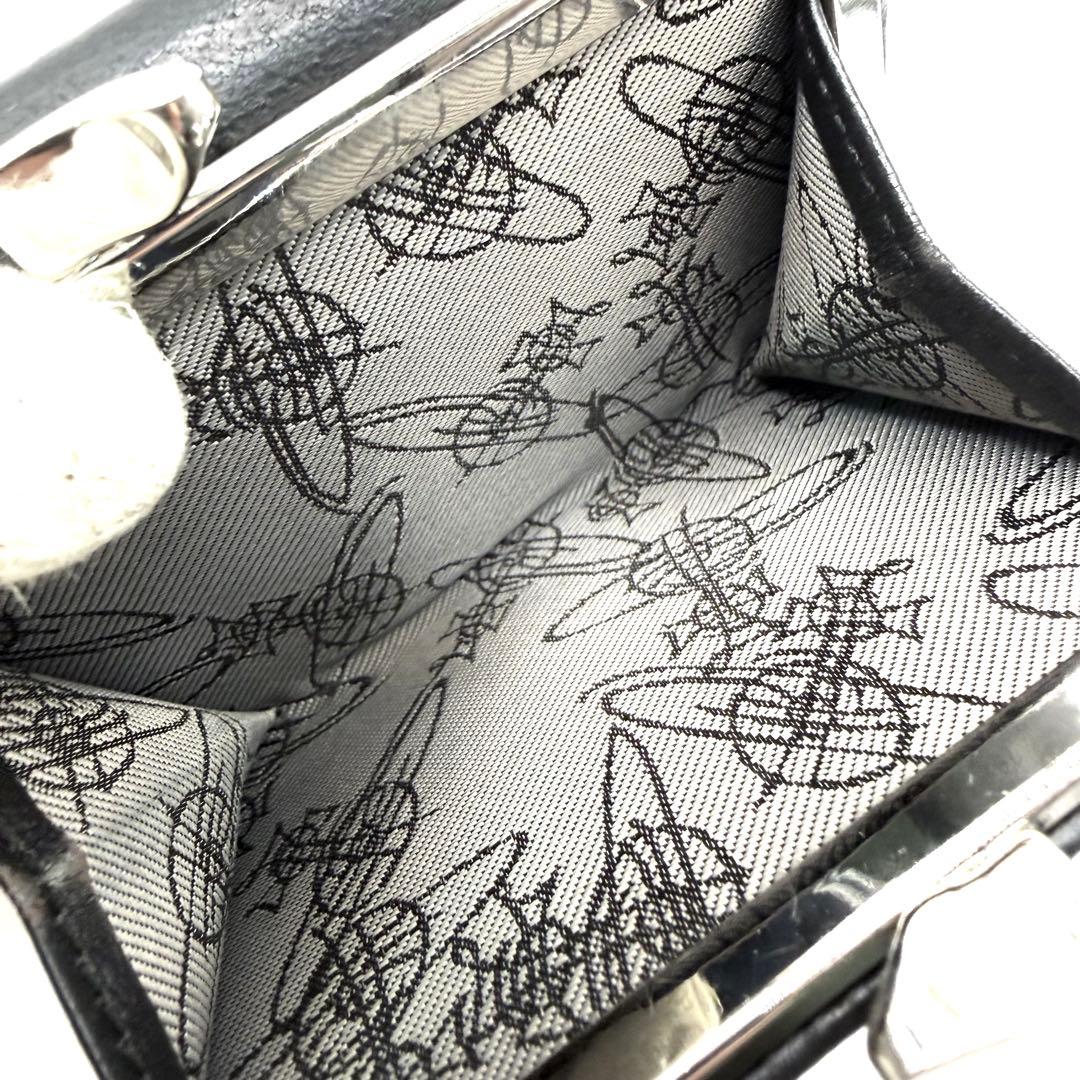 Vivienne Westwood 三つ折り財布 オーブ がま口 ナッパレザー