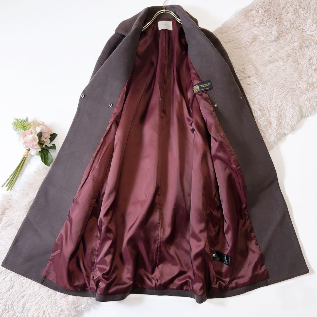 美品ꕥイエナ 高級生地 MANTECO オーバーチェスターコート 日本製