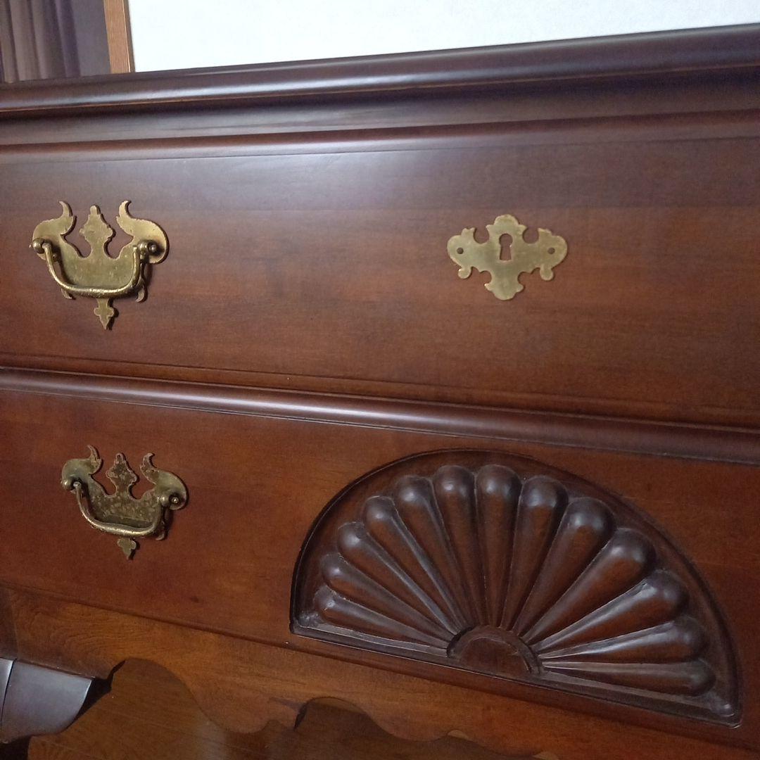 ばあちゃんアンティークチェスト 猫足　2引き出し ￥29800