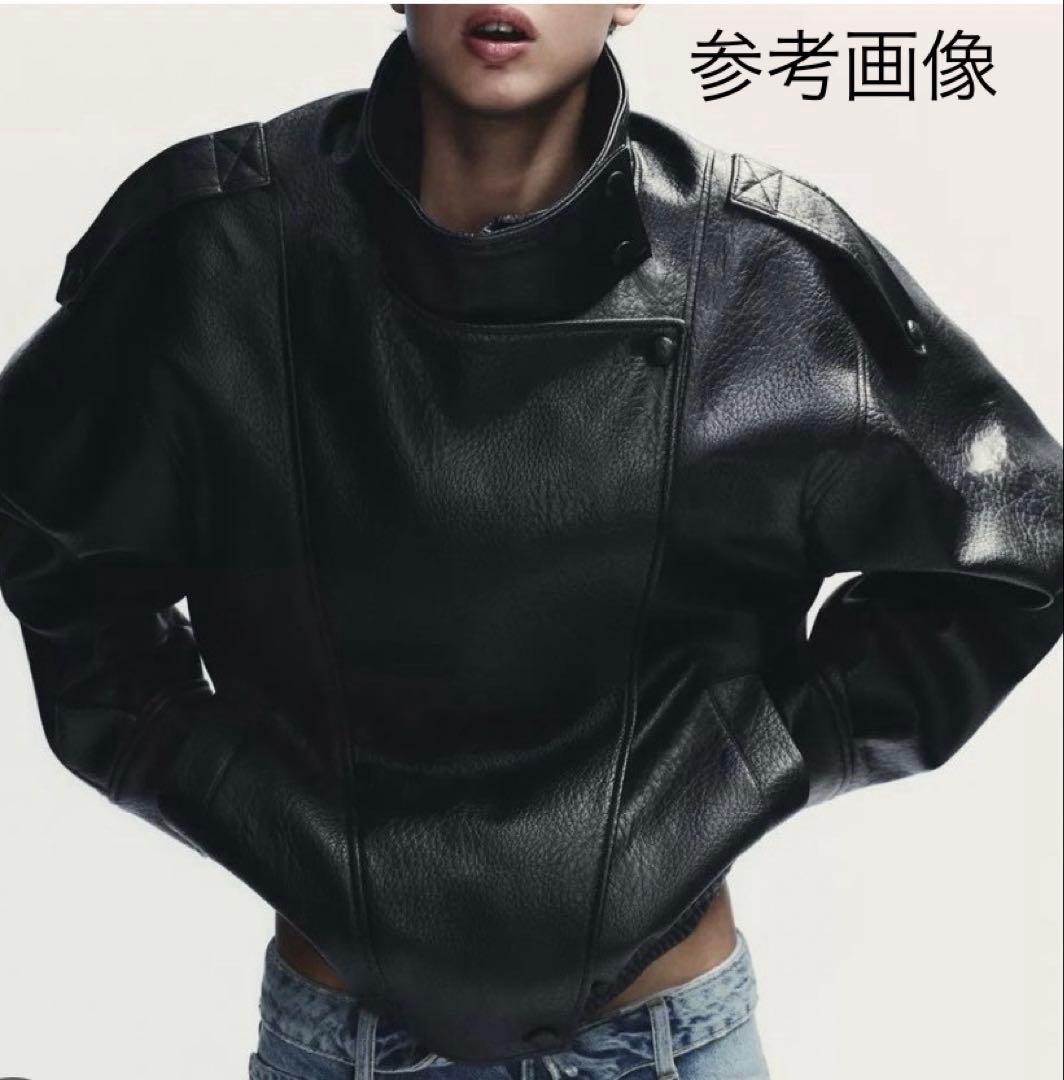 ZARA ザラ　フェイクレザージャケット　アレンジあり