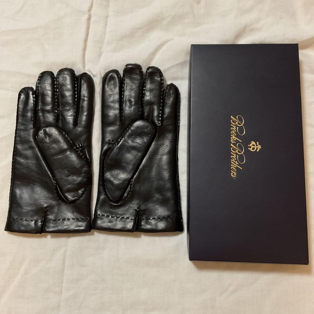 ラムスキン　カシミアライニング　ブラックグローブ
