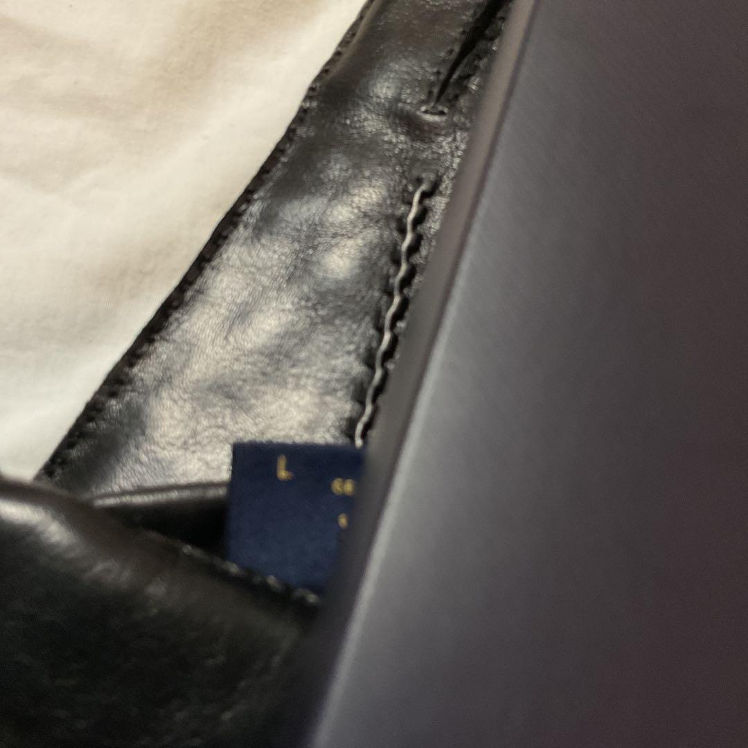 ラムスキン　カシミアライニング　ブラックグローブ