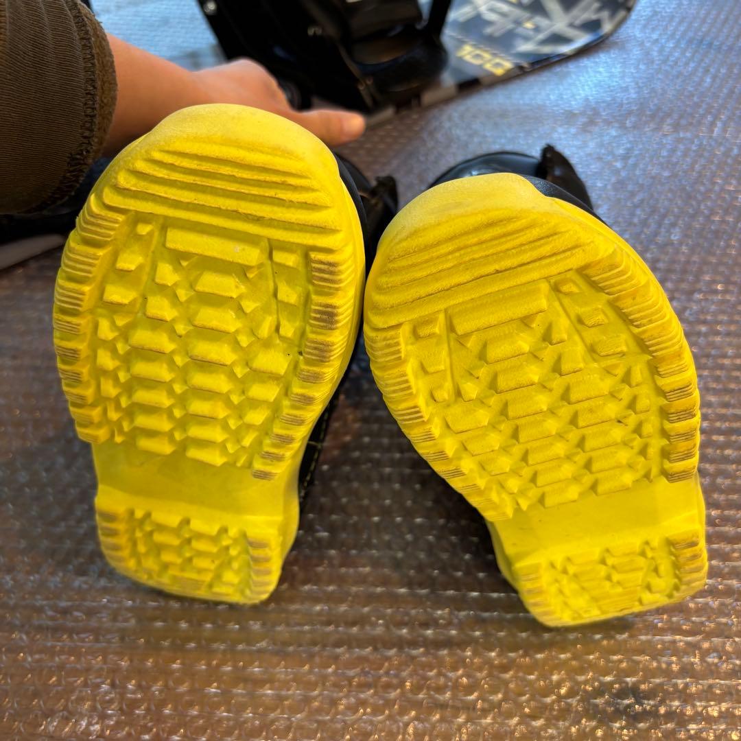 男の子　ジュニア スノーボードセット　ワイヤーブーツ付 100cm 20cm