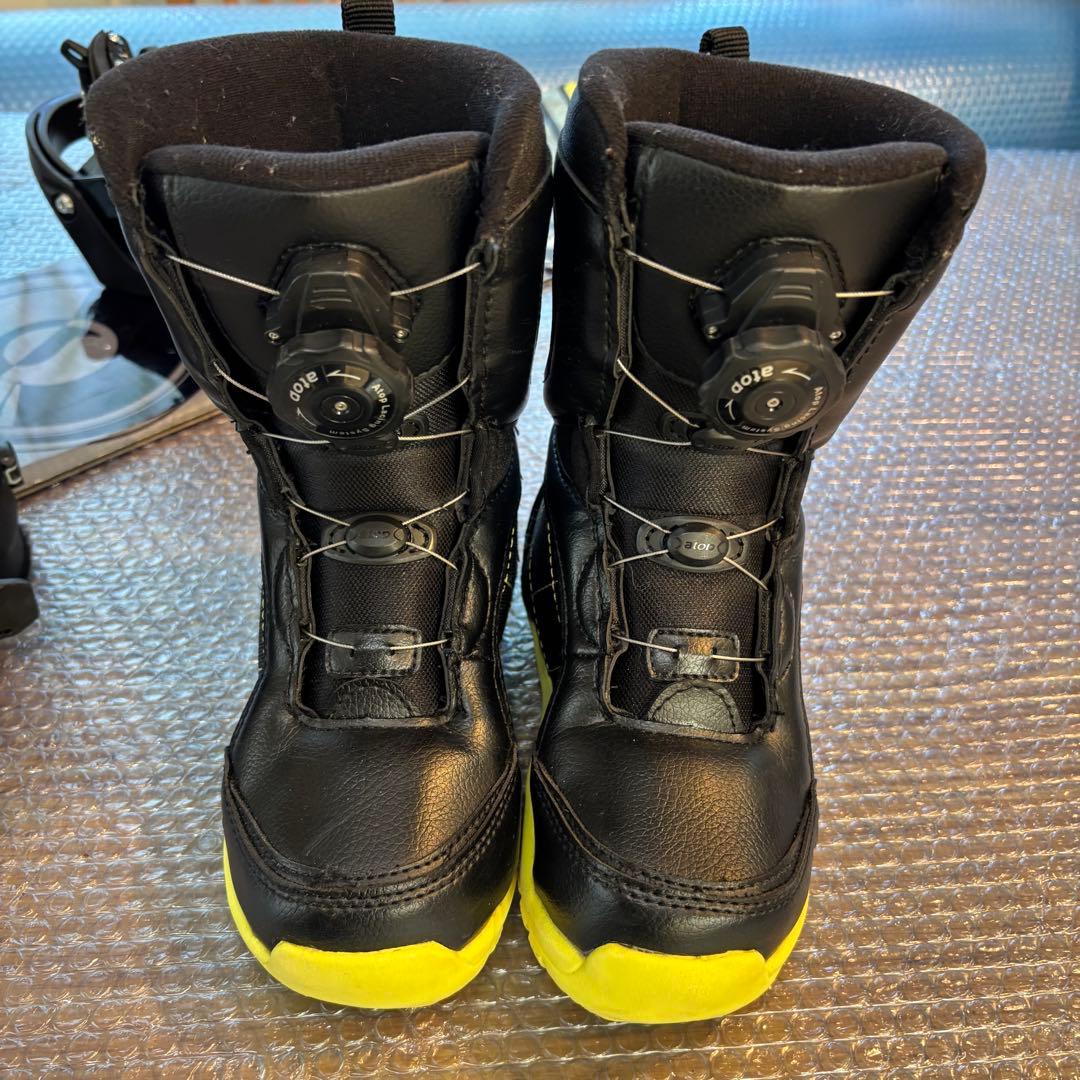 男の子　ジュニア スノーボードセット　ワイヤーブーツ付 100cm 20cm