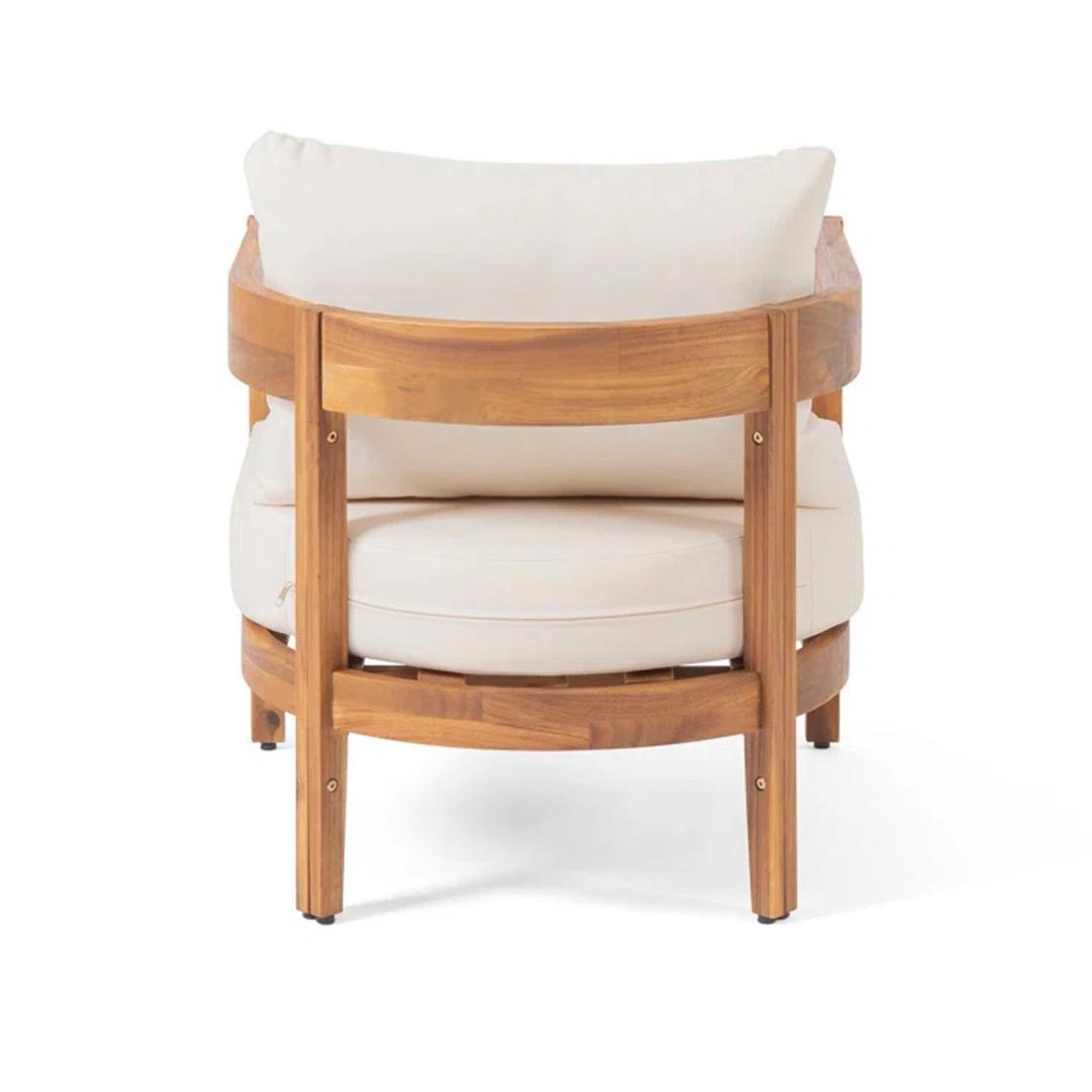 ガーデンファーニチャー 3点セット 天然木 屋外用 肘掛け ソファ ファニチャー