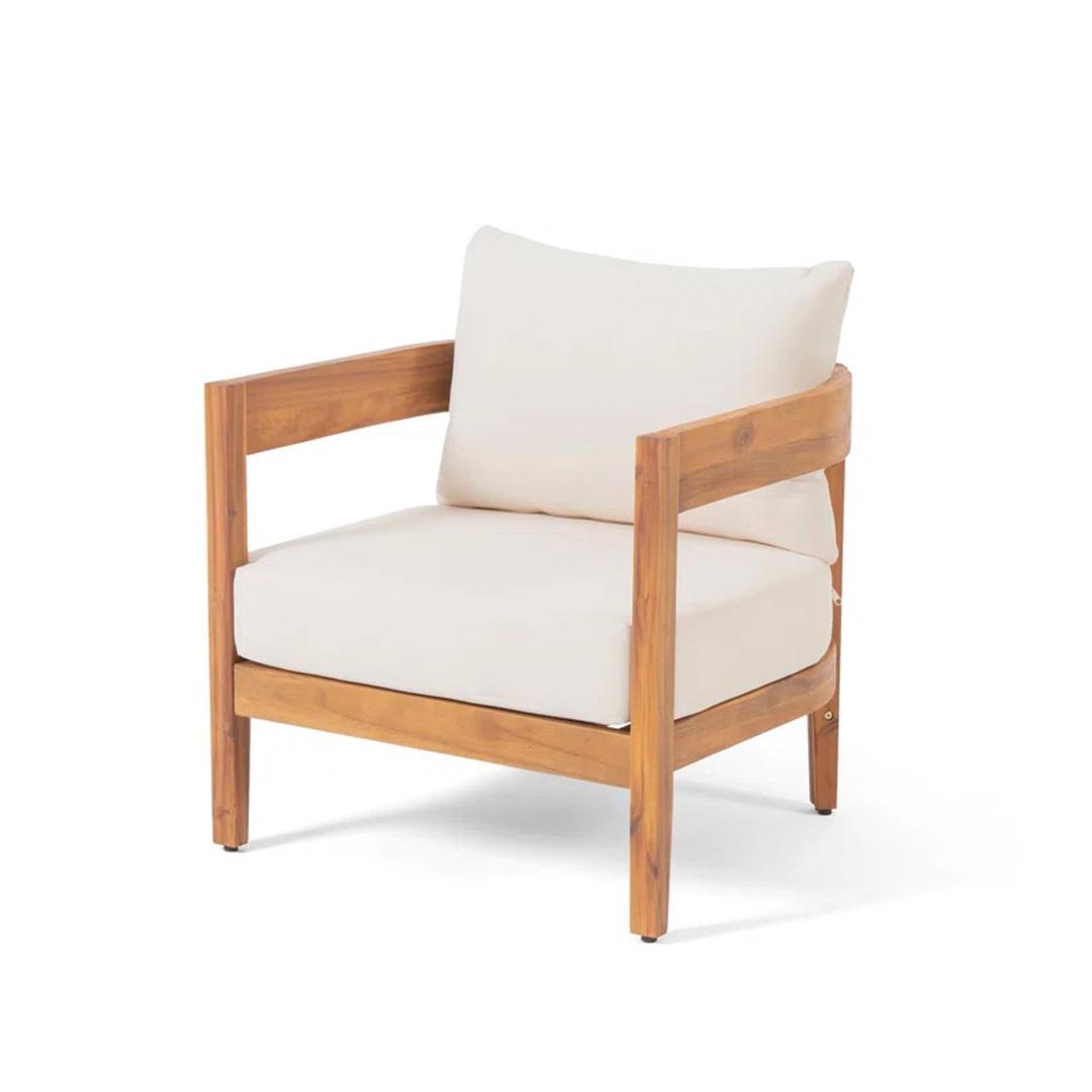 ガーデンファーニチャー 3点セット 天然木 屋外用 肘掛け ソファ ファニチャー