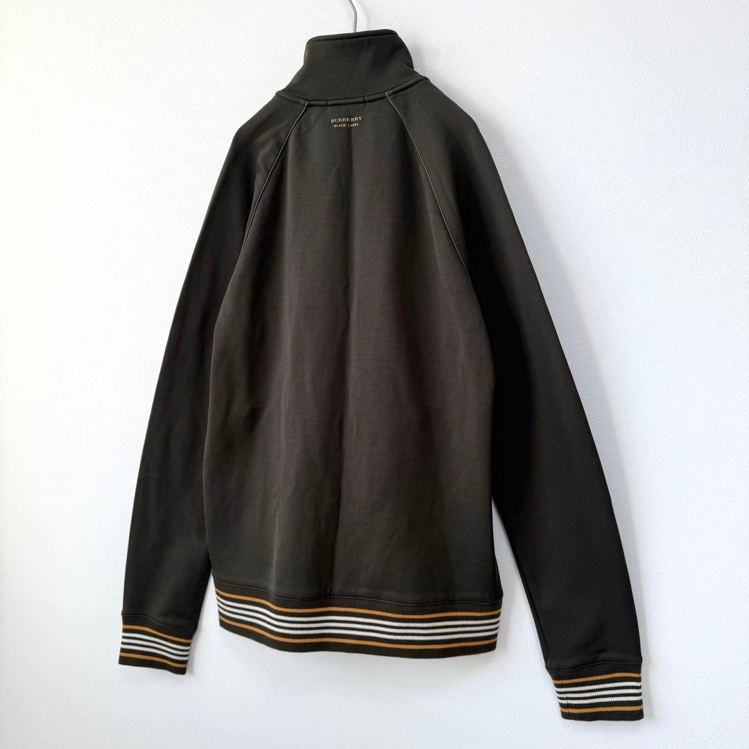 【美品✨】バーバリーブラックレーベル トラックジャケット カーキ ホースロゴ L