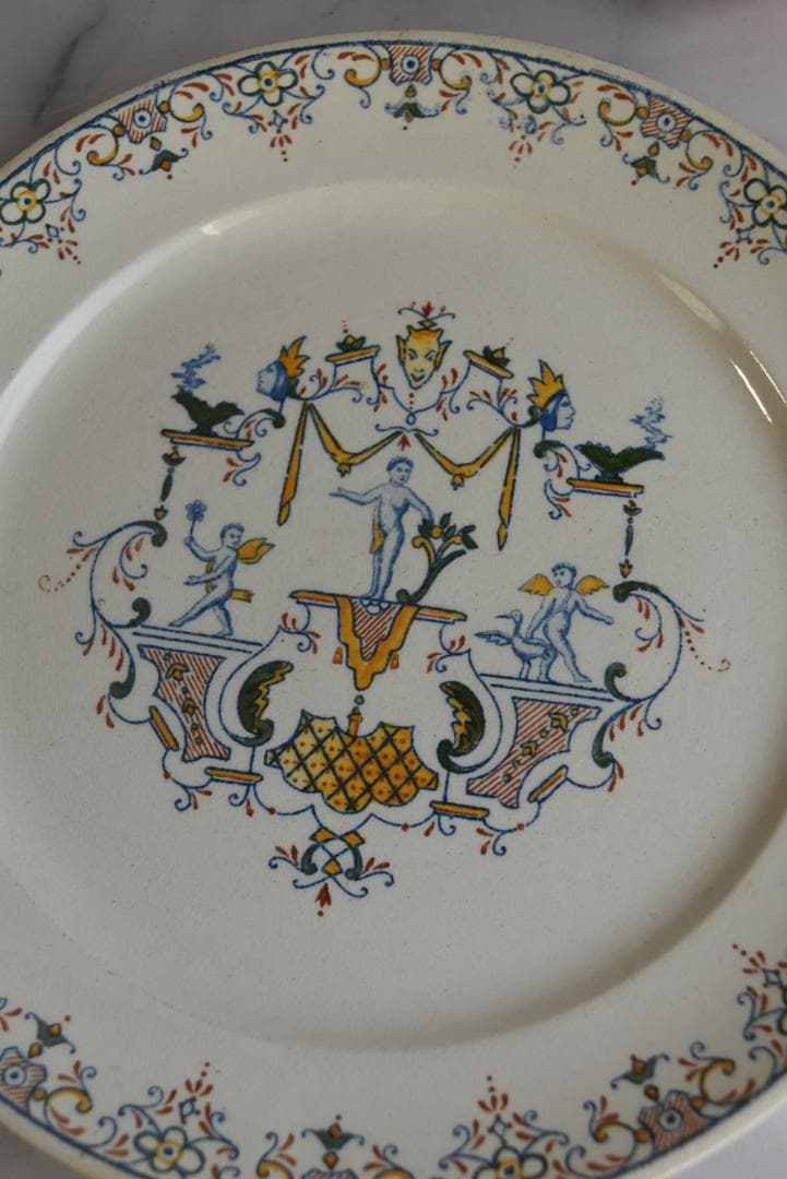 美品2枚組　パリ・オペラ窯　平皿　フランスアンティーク