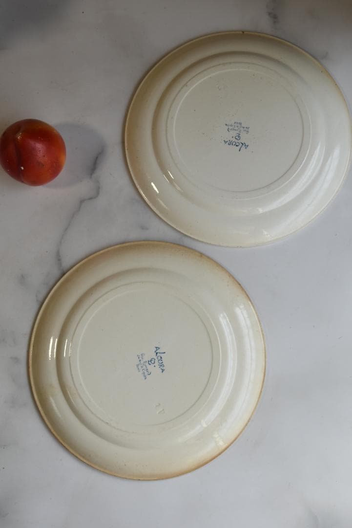 美品2枚組　パリ・オペラ窯　平皿　フランスアンティーク