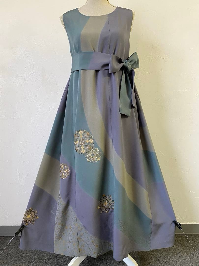 3243 着物　リメイク　ドレス　ワンピース