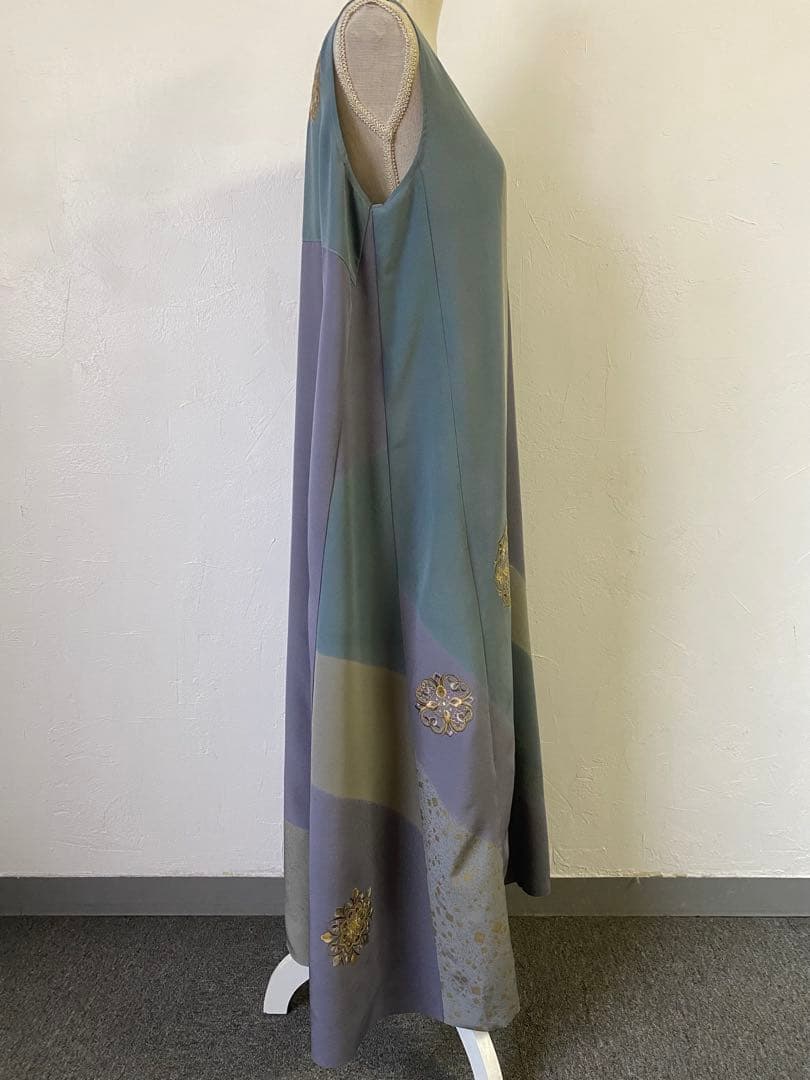 3243 着物　リメイク　ドレス　ワンピース