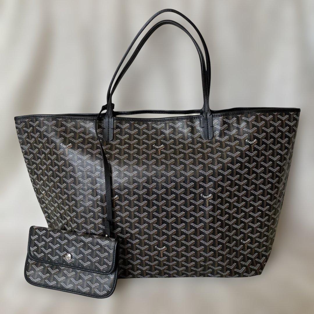 GOYARD トートバッグ ブラック　ポーチ付き 大容量