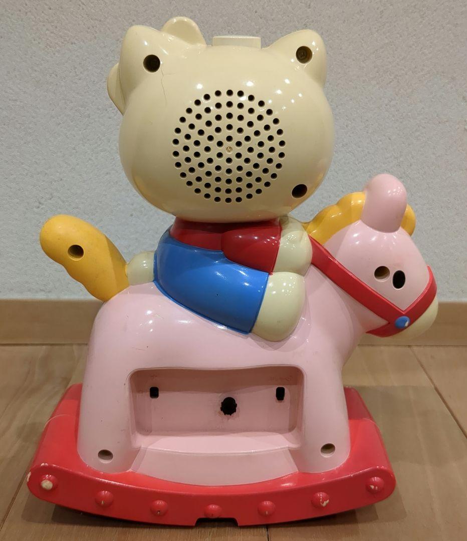【GW限定値下】ハローキティ　木馬　目覚まし時計　Kitty【ジャンク】