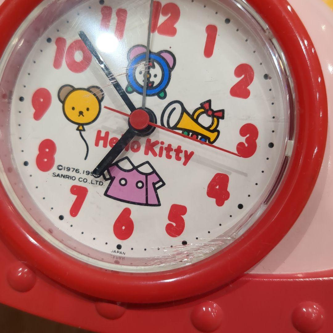 【GW限定値下】ハローキティ　木馬　目覚まし時計　Kitty【ジャンク】