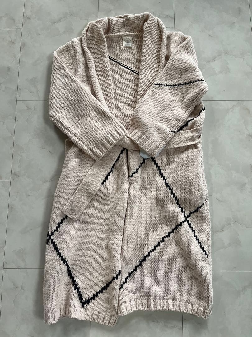 【新品未使用タグ付き】ジェラートピケ ラグニットガウンロングパンツセットもこもこ