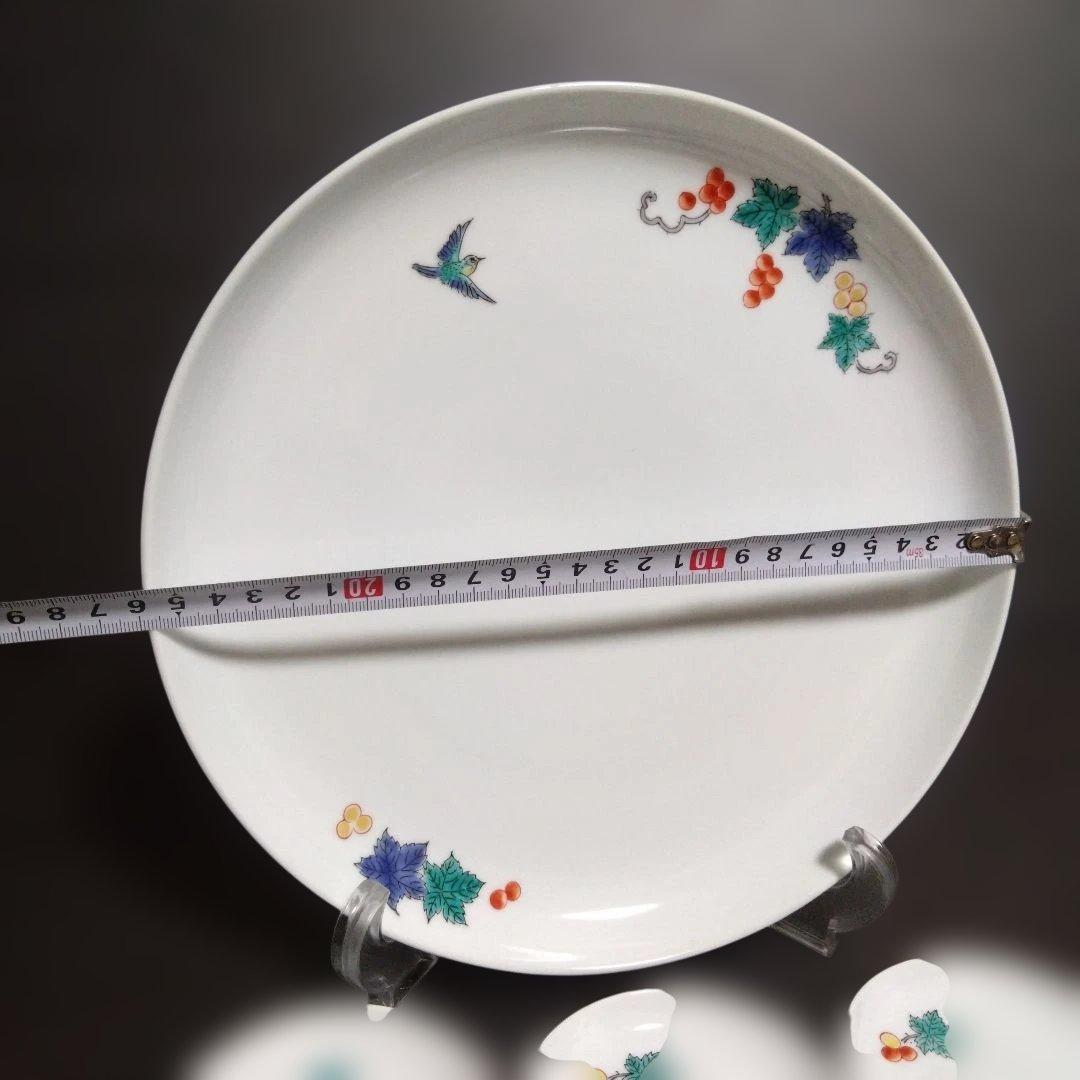 新品 有田焼 肥前赤絵窯元 鷹巣　プレートセット　お祝い