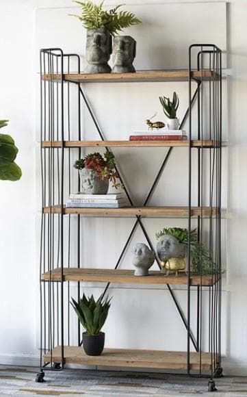 シェルフ 飾り棚 本棚 アイアン シャビー ブックシェルフ AN-43157