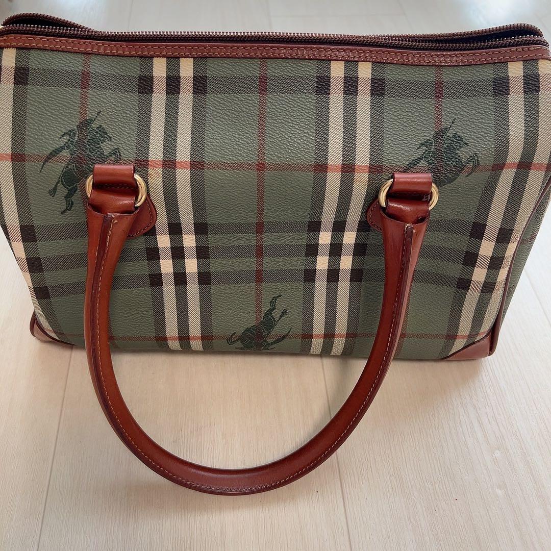 BURBERRYS ボストンバッグ グリーン　希少