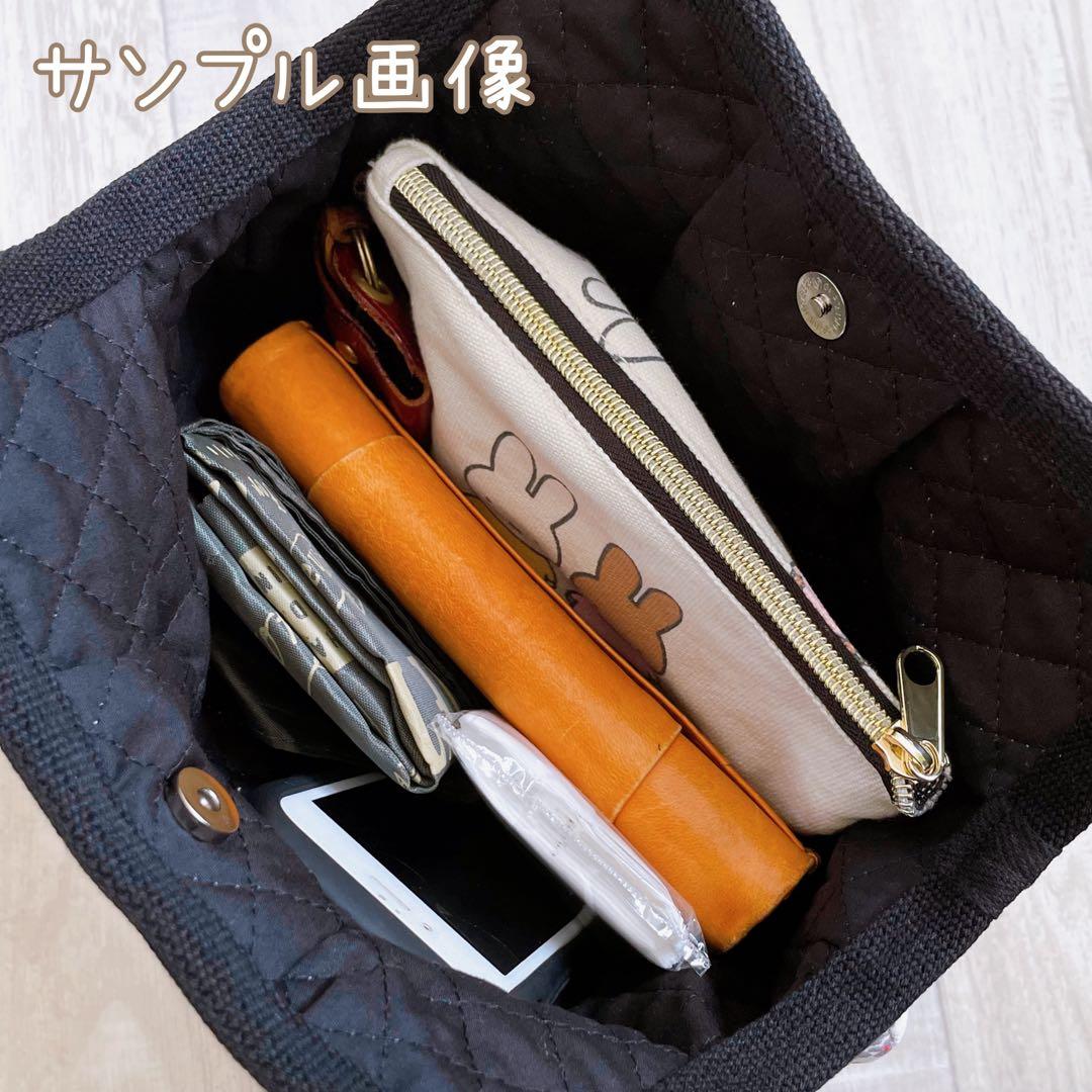 コロン☆グラニーバッグ　ミモザサークル（ブラック）　ハンドメイド