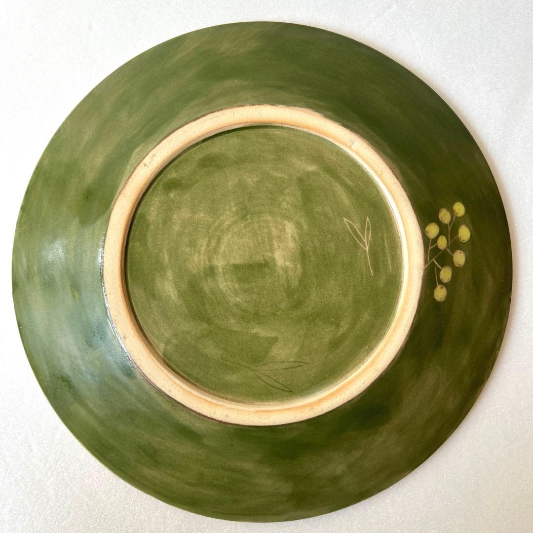 岡崎順子さん　ミモザプレート　大皿と小鉢のセット　未使用　おまけ付き