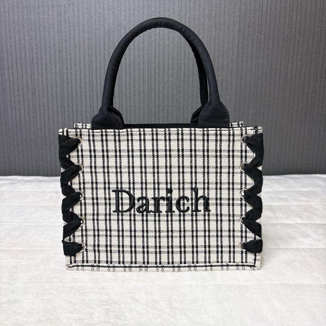 Darich（ダーリッチ）チェックミニトートバッグ ノベルティ 千鳥格子