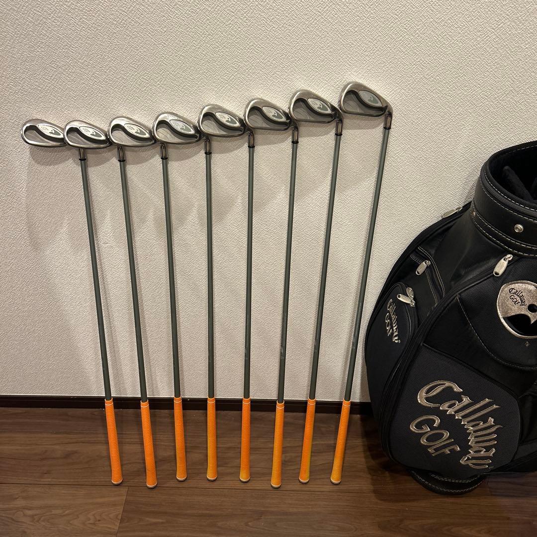 名器ホークアイ　レディースL 8本　右利き　アイアンセット　キャロウェイ