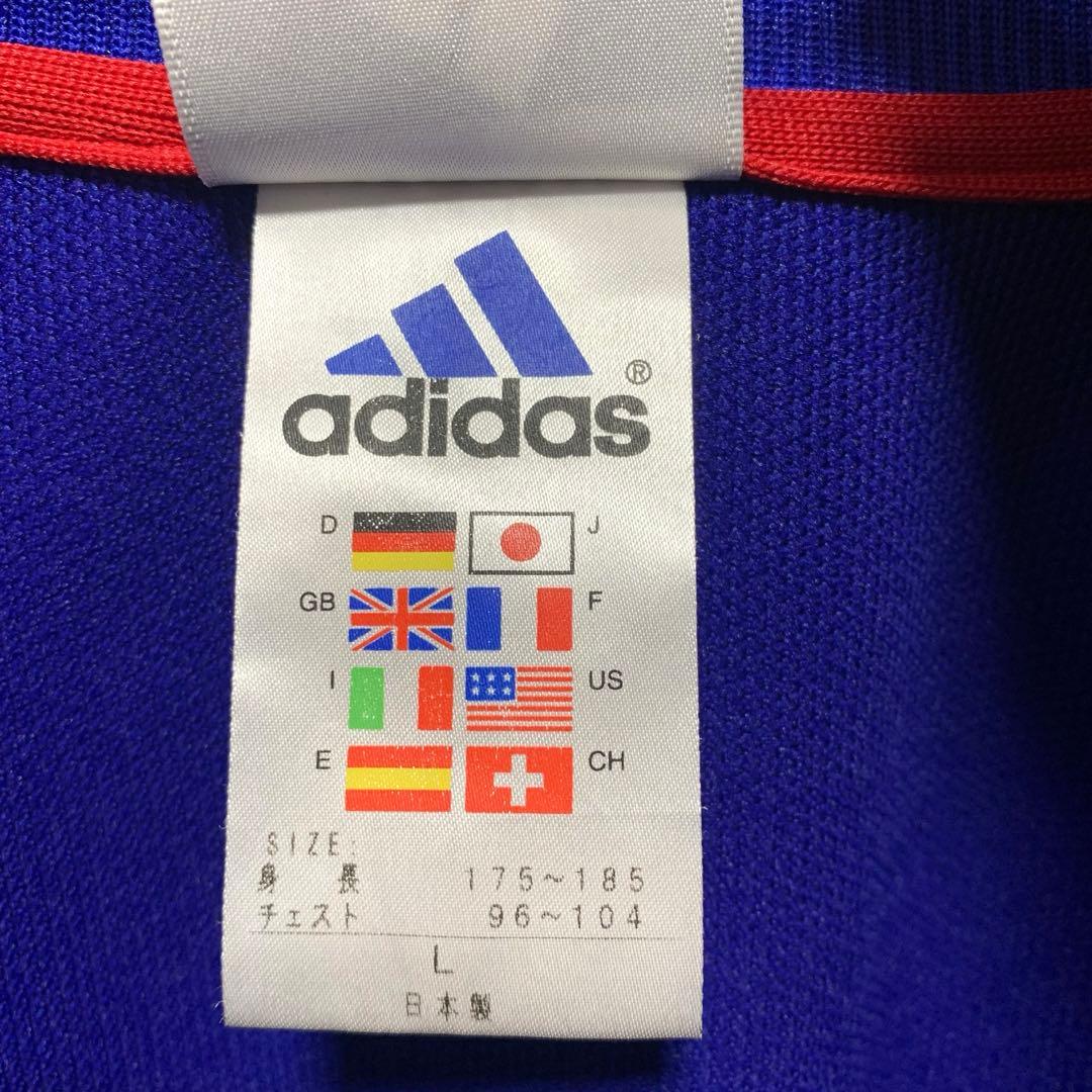 美品　アディダス　90s サッカー日本代表　ナイロンジャケット 刺繍　ロゴ