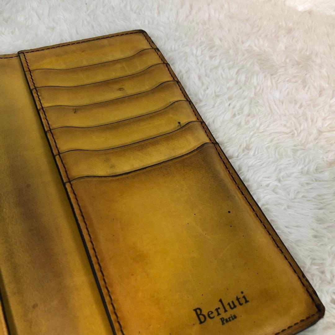 Berluti ベルルッティ カリグラフィー 二つ折り レザー ブラウン 札入れ