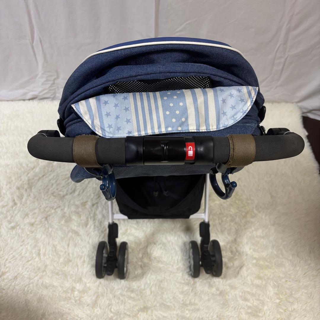 【美品】限定モデル　Aprica アップリカ　ラクーナビッテ　ベビーカー　ブルー