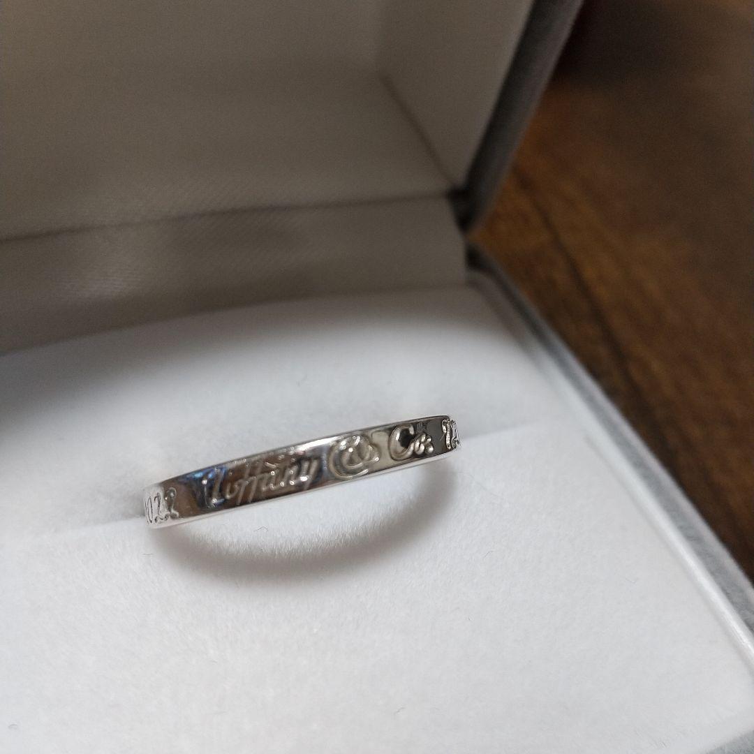 Tiffany & Co. シルバーノーツナローリング11.5号