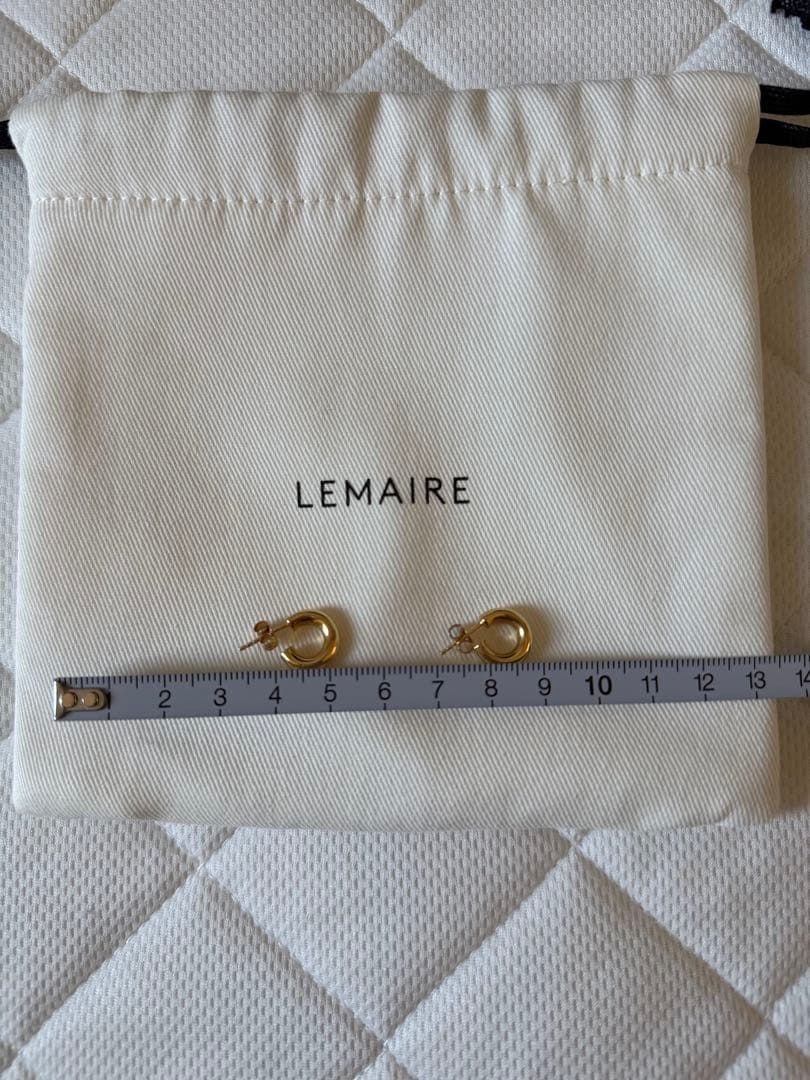 LEMAIRE ゴールド ルメール フープピアス xs