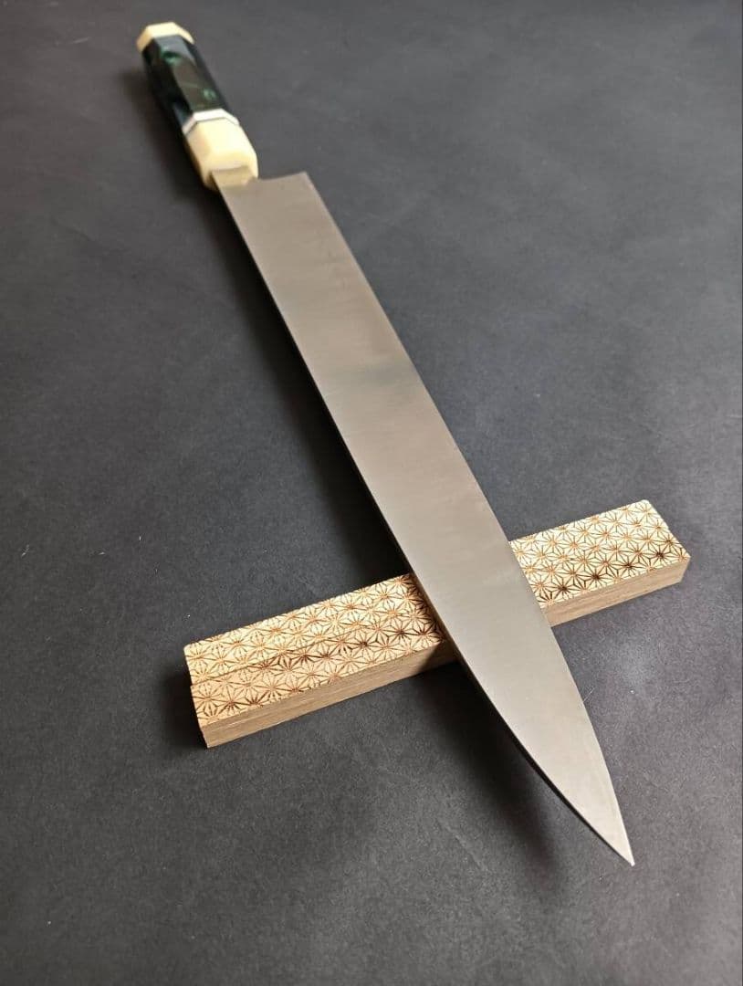 ステン本焼V金10号柳刃包丁270mm モダンビジュアル八角柄