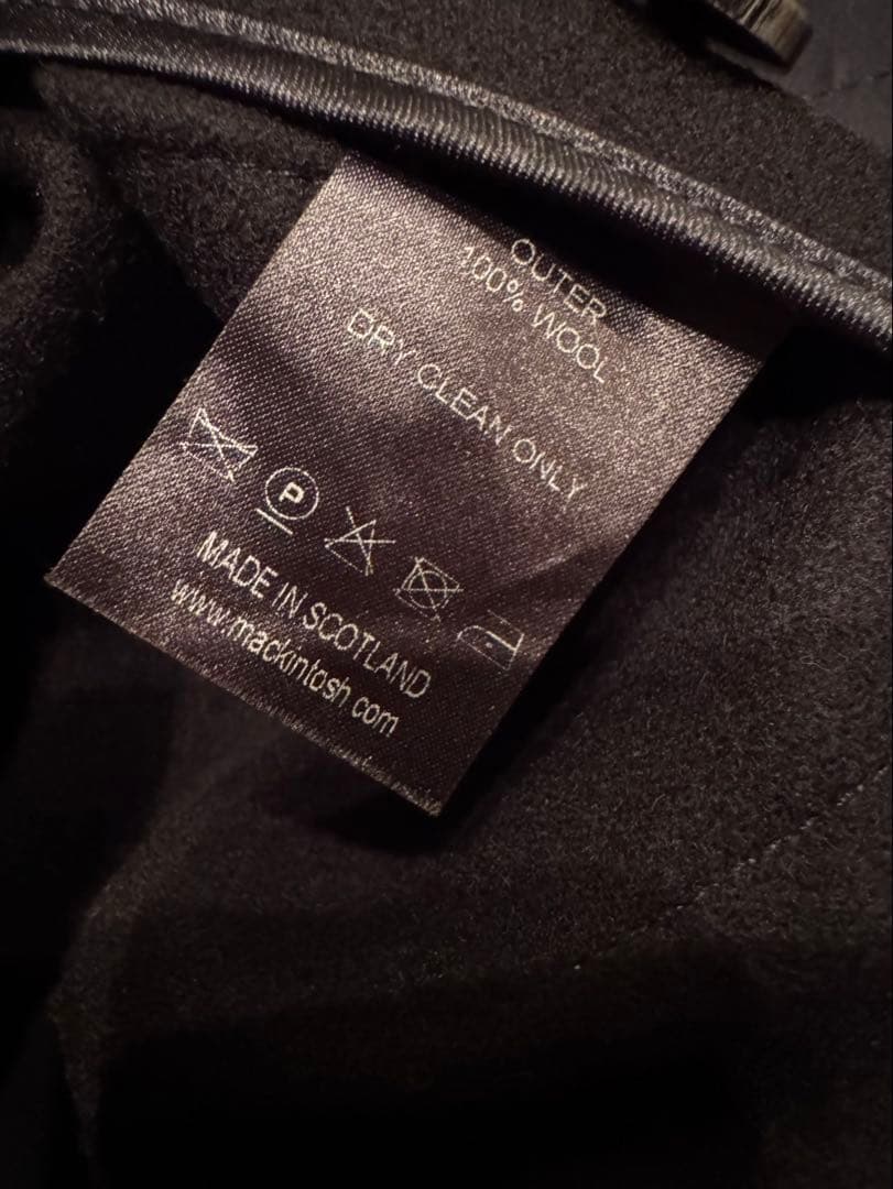 Mackintosh マッキントッシュ　メンズコート　size40 黒　ゴム引き