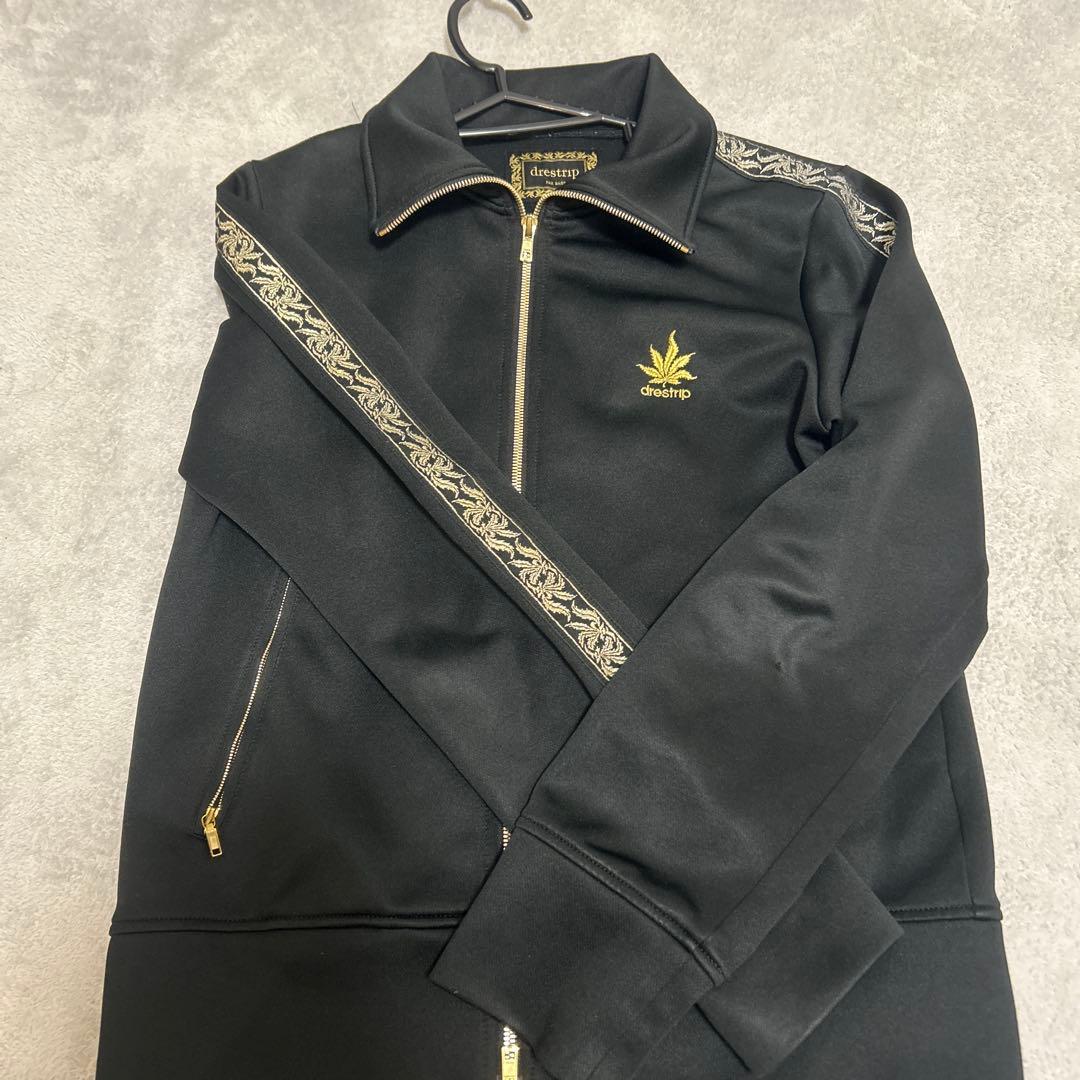 drestrip ブラック ジップアップジャケット