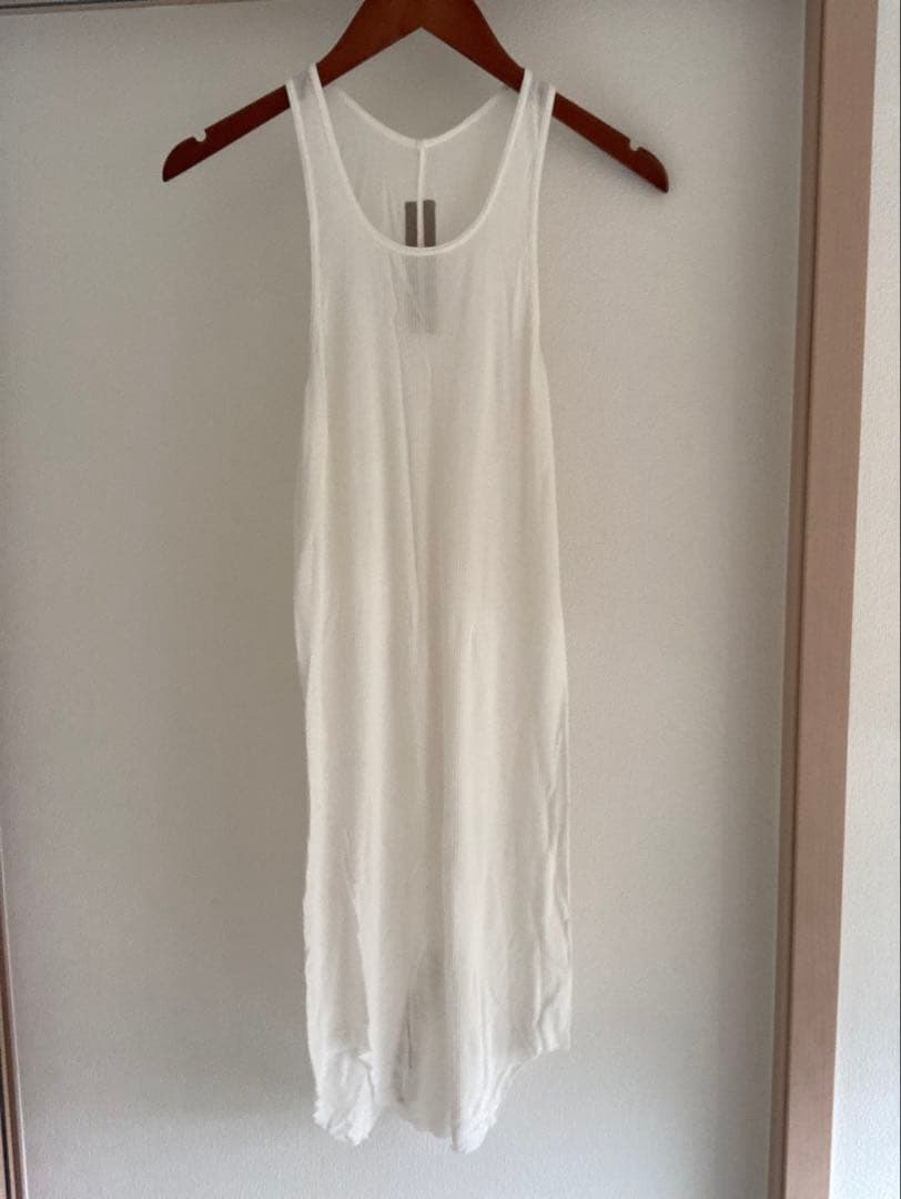 トップス 23SS Rick Owens basic rib tank L RC