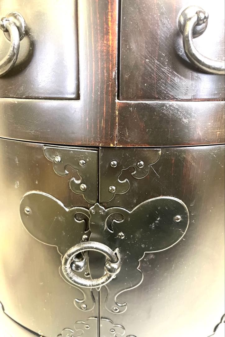 昭和レトロ アンティーク家具 円柱棚